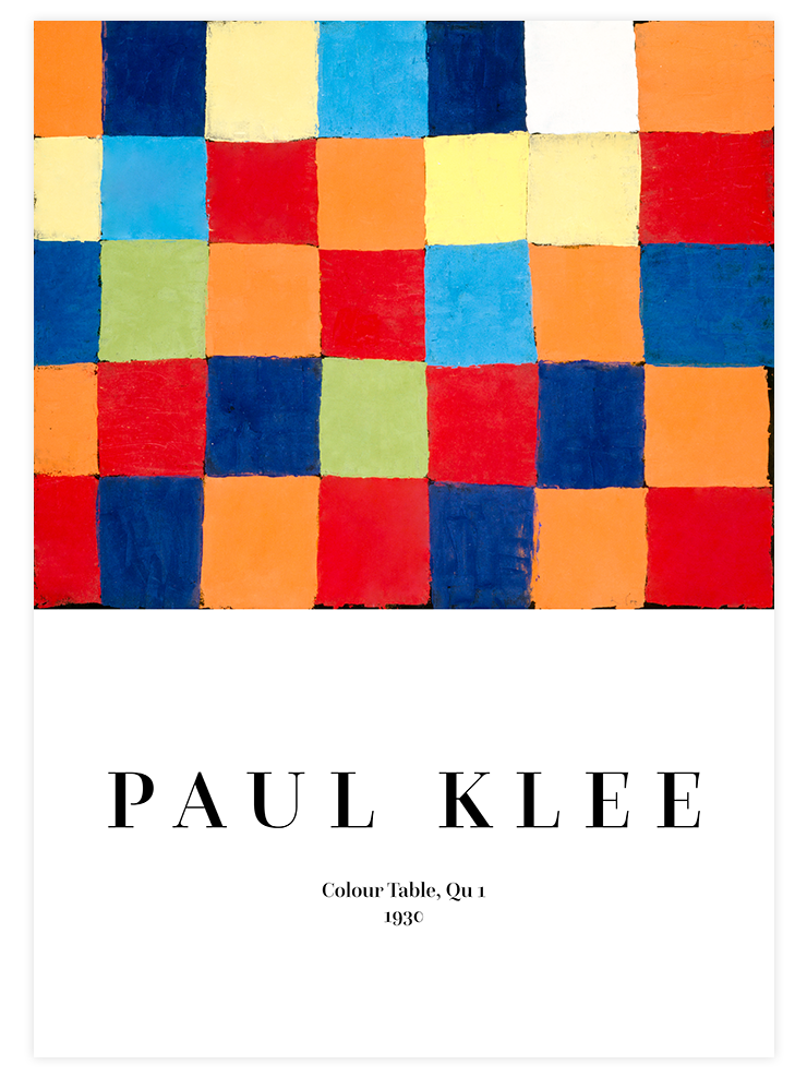 Paul Klee Colour Table Qu1 - Art Print Ürün ana görseli