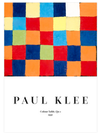 Paul Klee Colour Table Qu1 - Art Print