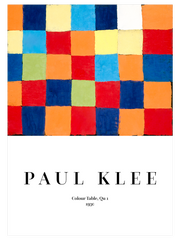 Paul Klee Colour Table Qu1 - Fine Art Poster