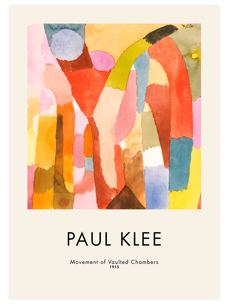 Klee Movement Of Vaulted Chambers - Art Print Ürün ana görseli