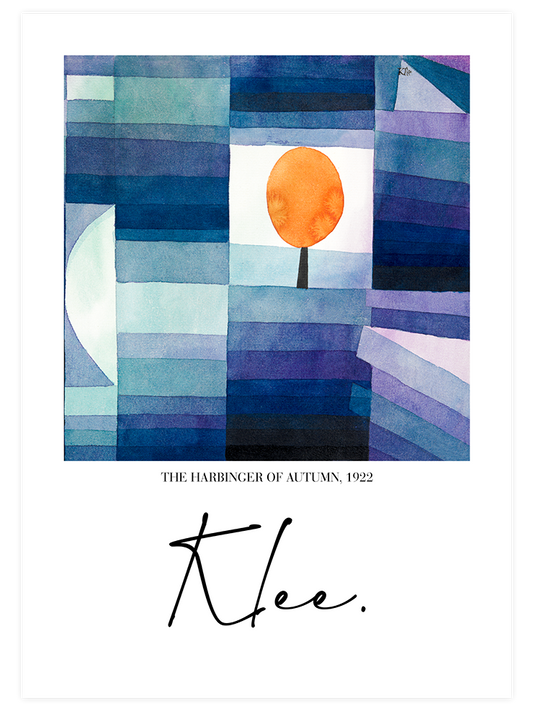 Paul Klee The Harbinger Of Autumn - Fine Art Poster