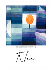 Paul Klee The Harbinger Of Autumn - Fine Art Poster