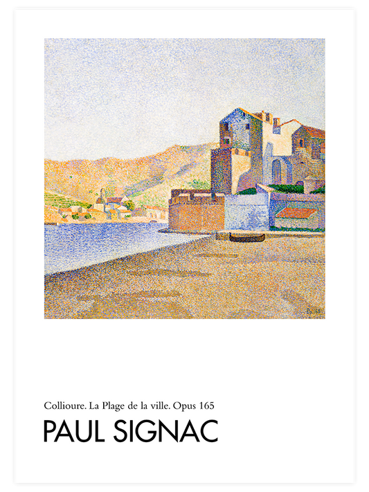 Paul Signac Collioure. La Plage De La Ville Poster - Giclée Baskı