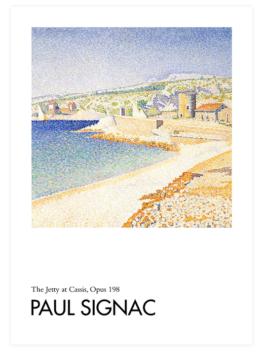 Paul Signac The Jetty At Cassis Poster - Giclée Baskı