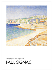 Paul Signac The Jetty At Cassis - Fine Art Poster