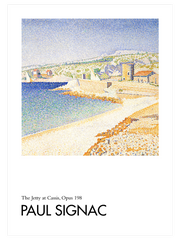 Paul Signac The Jetty At Cassis Poster - Giclée Baskı