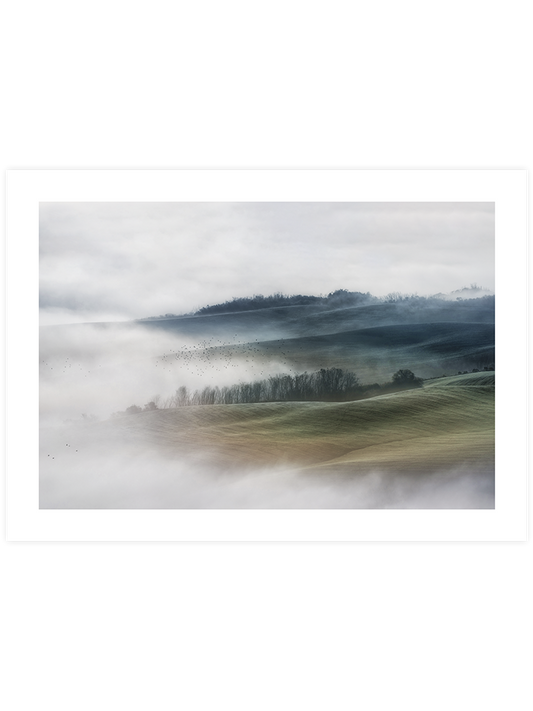 Paysage Lointain Poster - Giclée Baskı