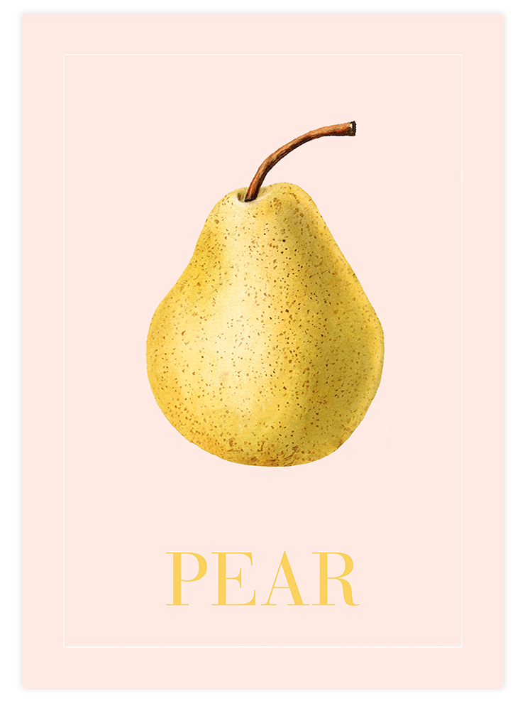 Pear - Art Print Mutfak Poster