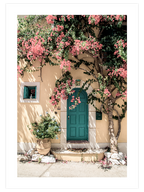 Pembe Çiçekli Ağaç - Art Print