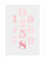 Pembe Sayılar - Art Print