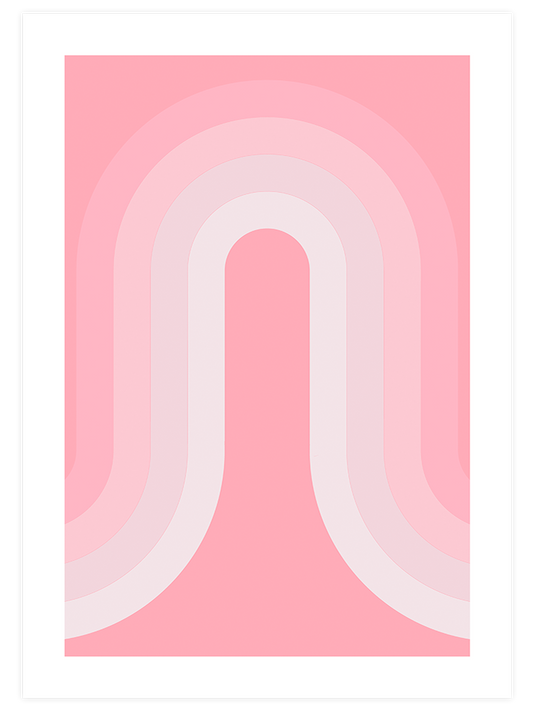 Pink Arch Poster - Giclée Baskı