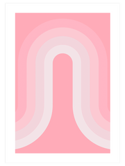 Pink Arch Poster - Giclée Baskı
