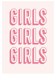 Pink Girls - Fine Art Poster