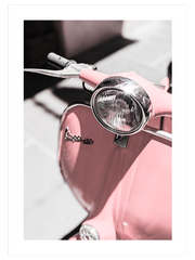 Pink Vespa - Fine Art Poster