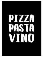 Pizza Pasta Vino - Art Print
