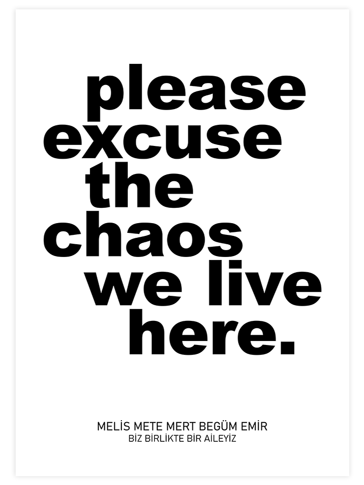 We Live Here Kişiye Özel - Art Print  Poster