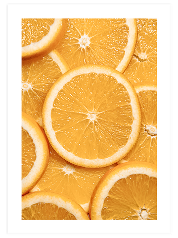 Portakal Dilimleri - Art Print