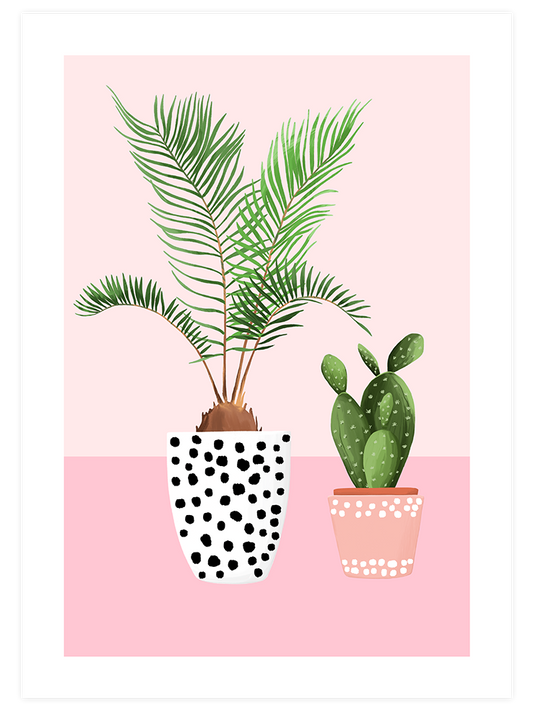 Puantiyeli Vazo N2 - Art Print