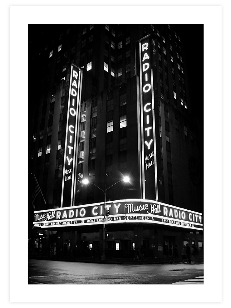 Radio City Music Hall - Art Print Ürün ana görseli