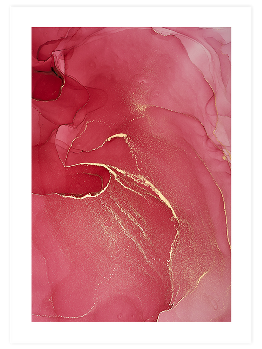 Red & Gold - Art Print