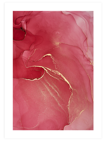Red & Gold - Art Print