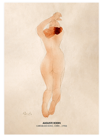 Rodin Caresse-Moi Donc Cheri - Art Print