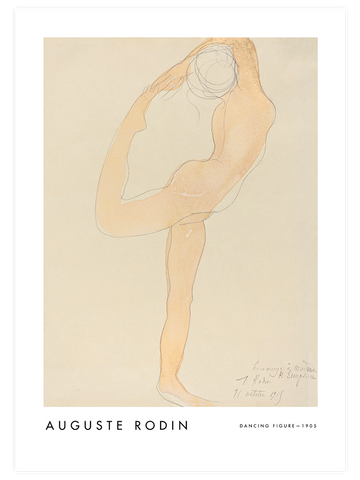 Rodin Dancing Figure - Art Print