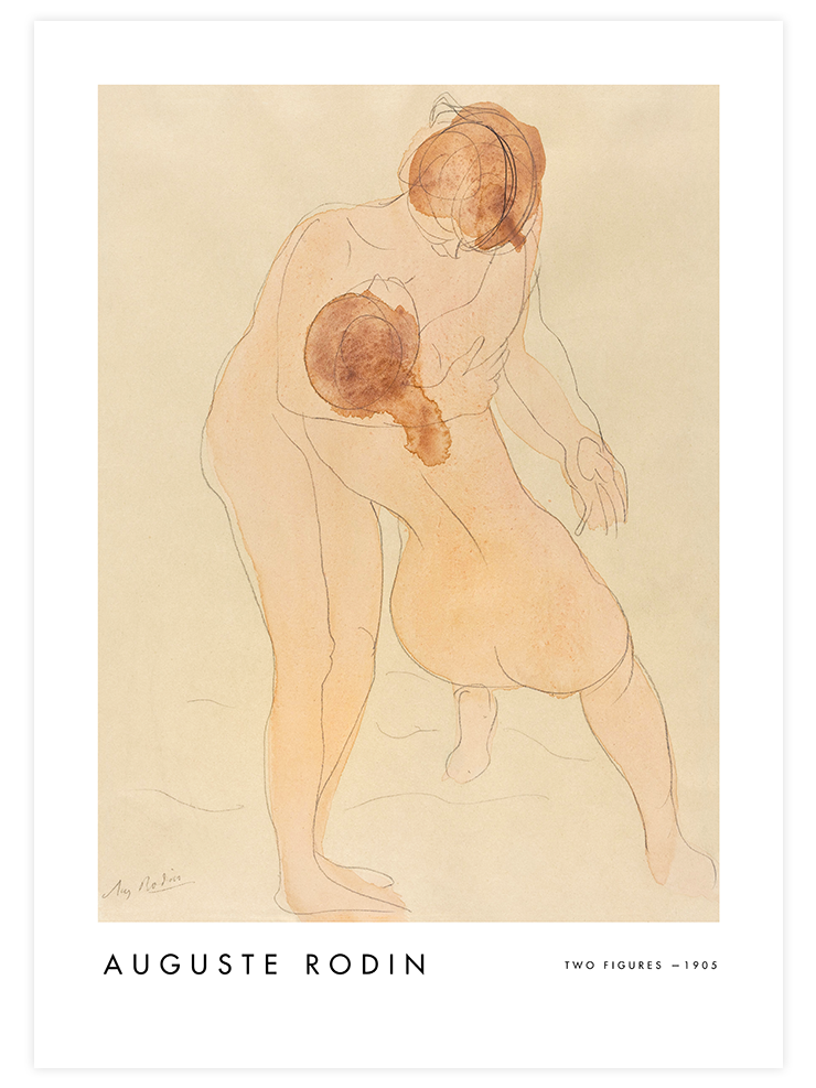 Rodin Two Figures - Art Print Ürün ana görseli