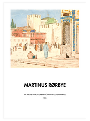 Rorbye The Square In Front Of Bab-i-Hümayan In Constantinople Poster - Giclée Baskı