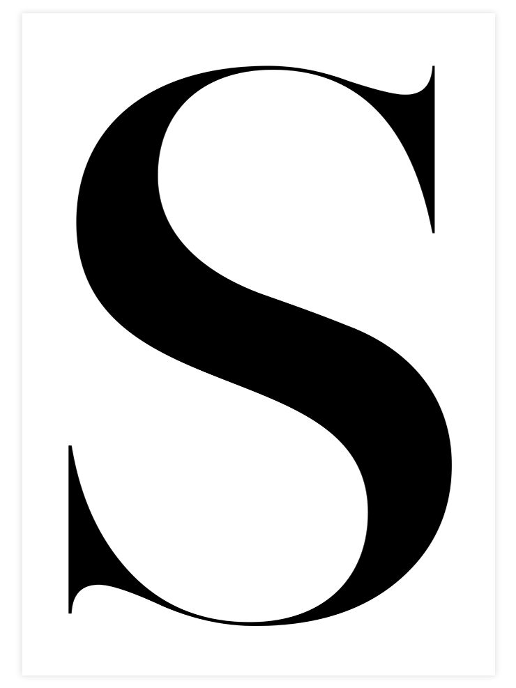 S Harfi - Art Print Çocuk Odası Poster