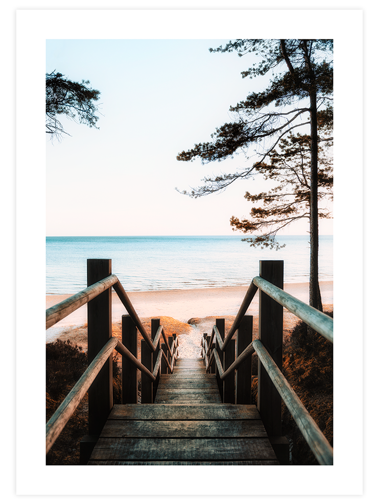 Sahile Doğru - Art Print