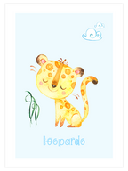 Sarı Leopar - Art Print