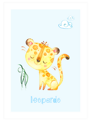 Sarı Leopar - Fine Art Poster