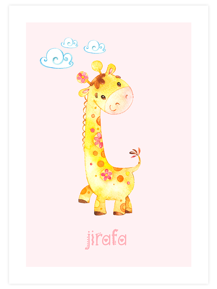 Sarı Zürafa - Art Print Ürün ana görseli