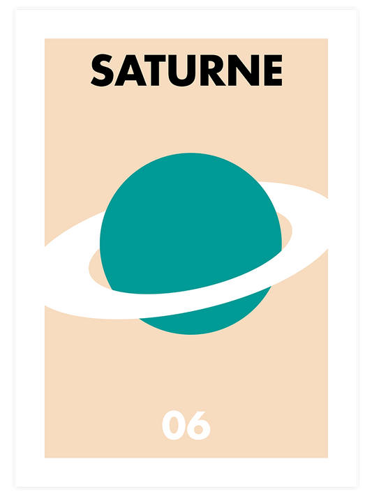 Saturne 06 Poster - Giclée Baskı