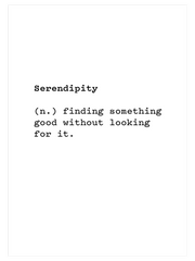 Serendipity Poster - Giclée Baskı