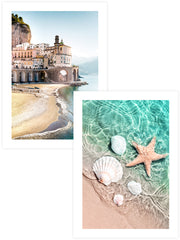 Amalfi And The Sea Poster Seti