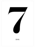 Seven - Art Print