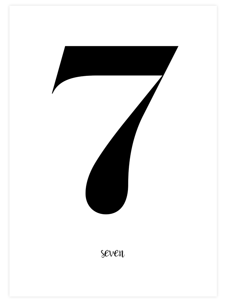 Seven - Art Print