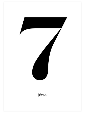 Seven - Art Print