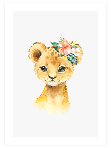 Sevimli Aslan - Art Print