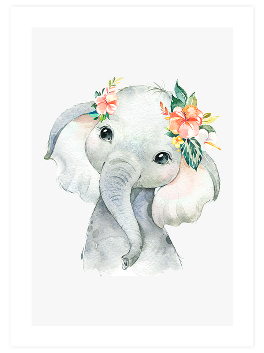 Sevimli Fil - Art Print