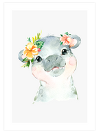 Sevimli Su Aygırı - Art Print