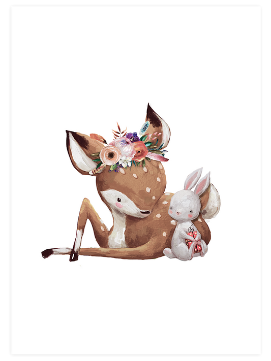 Şirin Bambi - Art Print