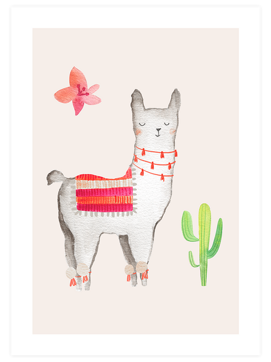 Şirin Lama N3 - Art Print