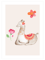 Şirin Lama - Art Print