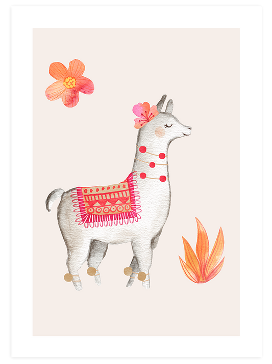 Şirin Lama N2 - Art Print