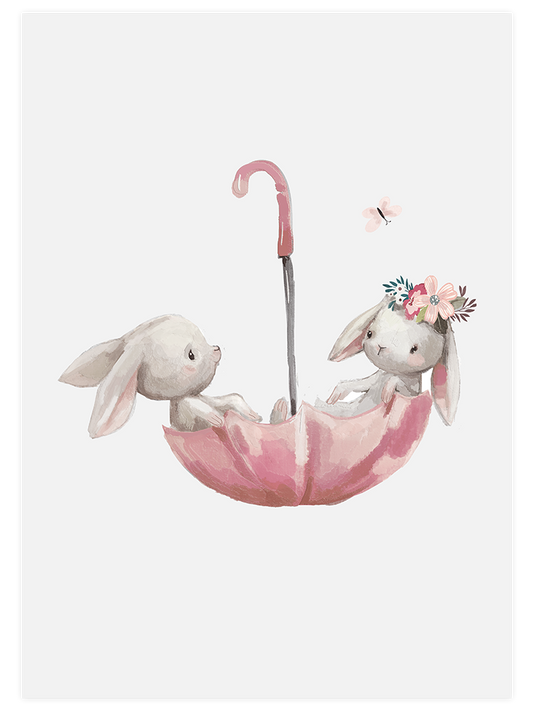 Şirin Tavşanlar - Art Print