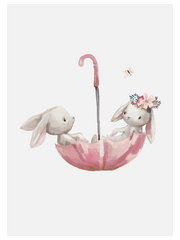 Şirin Tavşanlar Poster - Giclée Baskı