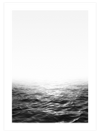 Siyah Beyaz Deniz - Art Print